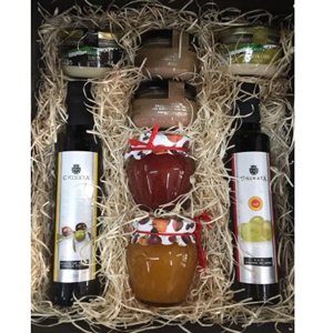caja regalo gourmet aceite vinagre pate y mermelada Deliex amazon - regalo navidad gourmet