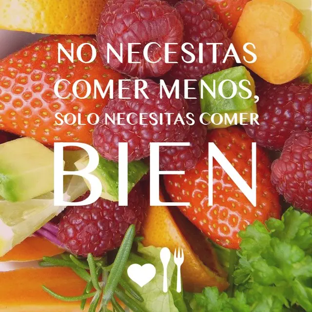 frase motivacional dieta sana - adoro mi cocina