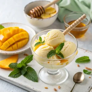 helado mango y yogur