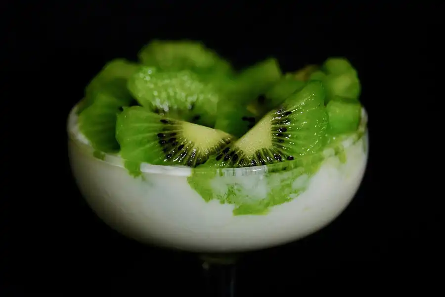 yogurt con kiwi